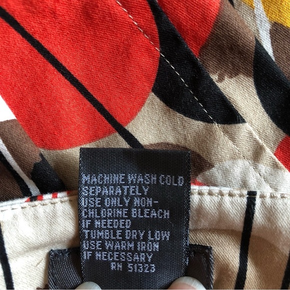 Kenneth Cole Reaction Stylish Midi Multicolor Open Pleated Skirt Size 6 - Picture 6 of 6